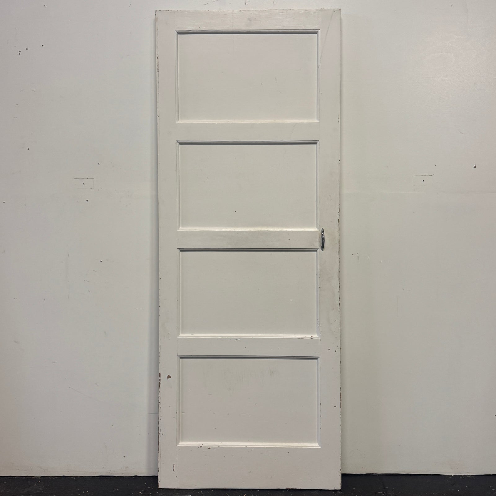 Reclaimed Mid-Century 1950s Four Panel Door 197cm x 75.5cm | The Architectural Forum