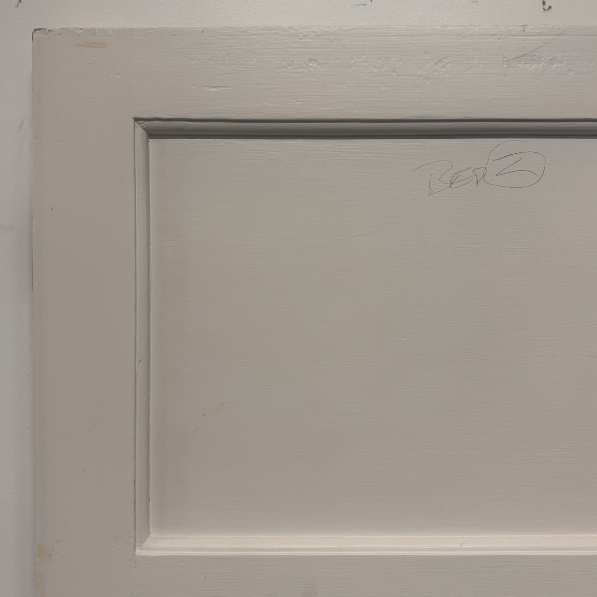 Reclaimed Mid-Century 1950s Four Panel Door 197cm x 76cm | The Architectural Forum