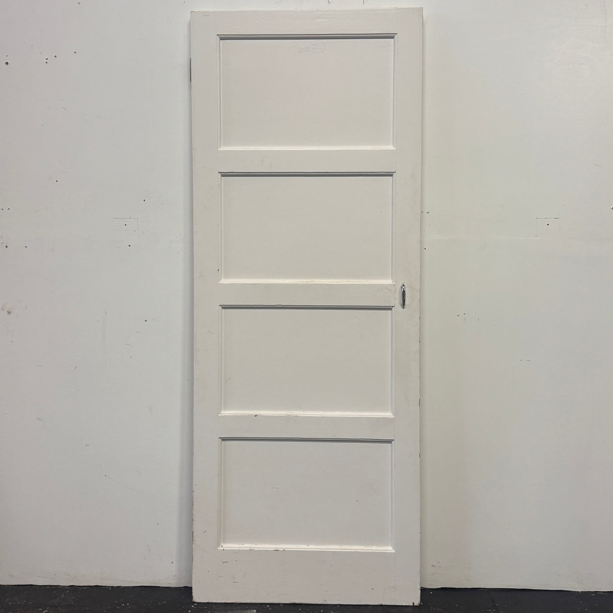 Reclaimed Mid-Century 1950s Four Panel Door 197cm x 76cm | The Architectural Forum