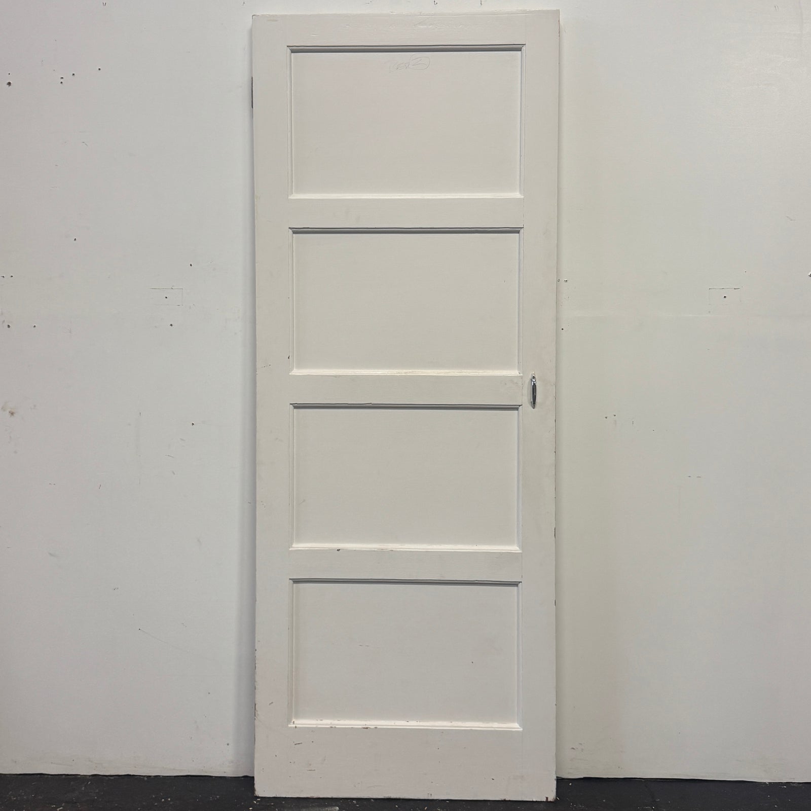 Reclaimed Mid-Century 1950s Four Panel Door 197cm x 76cm | The Architectural Forum