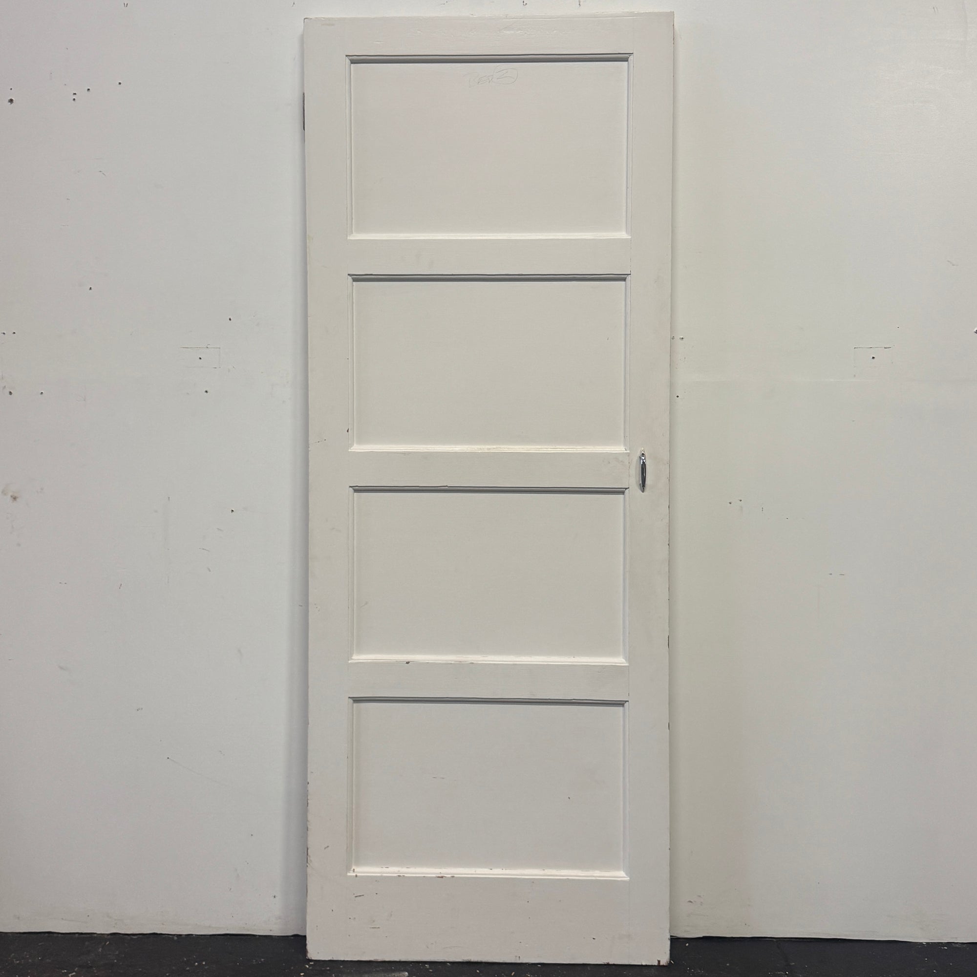 Reclaimed Mid-Century 1950s Four Panel Door 197cm x 76cm | The Architectural Forum