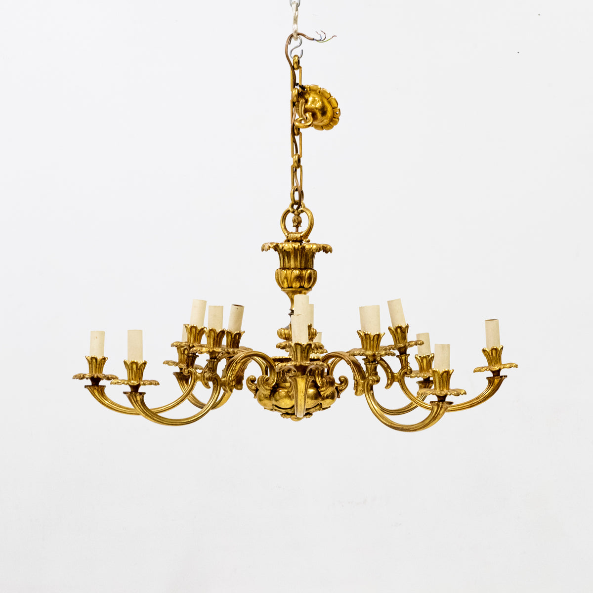 Antique Early 19th Century Gilded Brass Chandelier | The Architectural Forum
