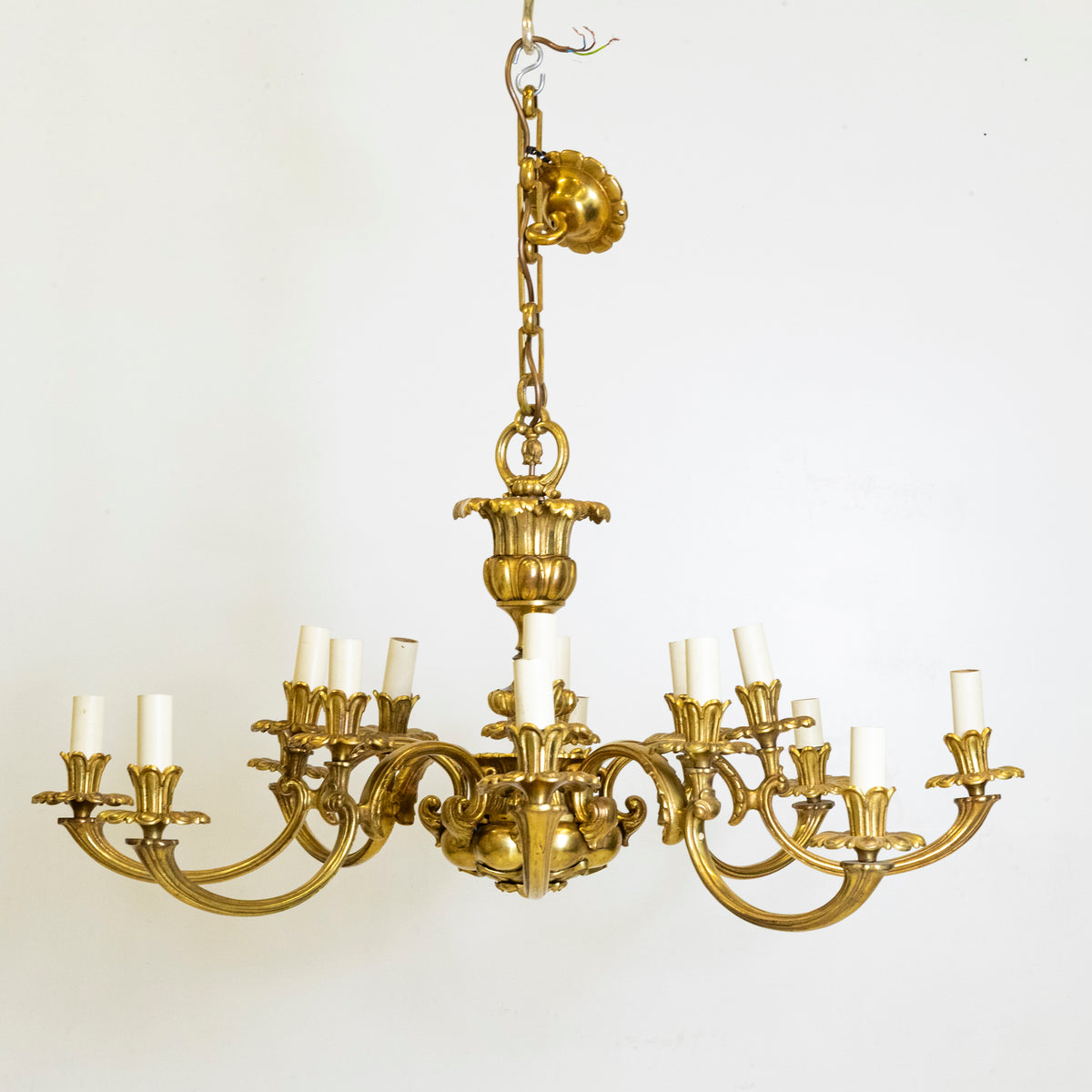 Antique Early 19th Century Gilded Brass Chandelier | The Architectural Forum