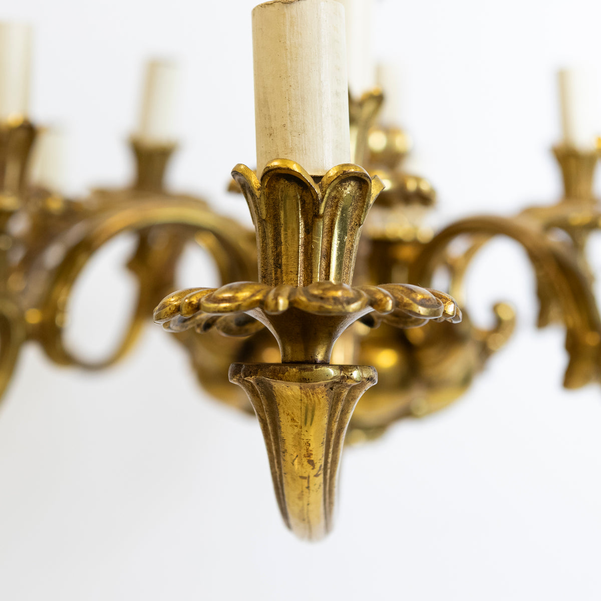 Antique Early 19th Century Gilded Brass Chandelier | The Architectural Forum