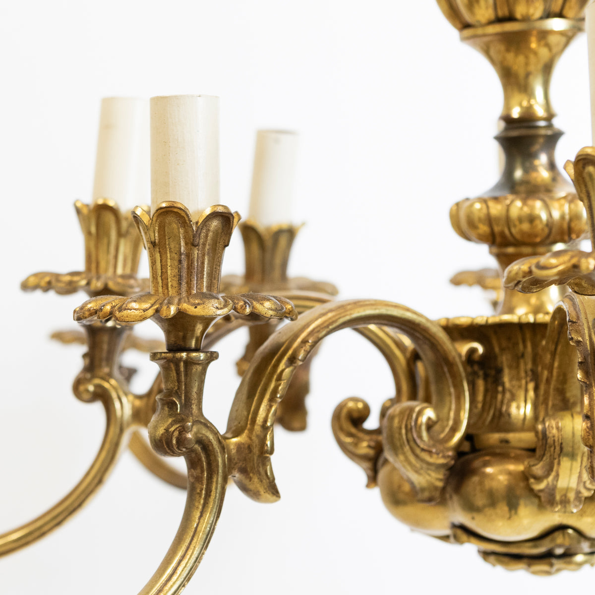 Antique Early 19th Century Gilded Brass Chandelier | The Architectural Forum