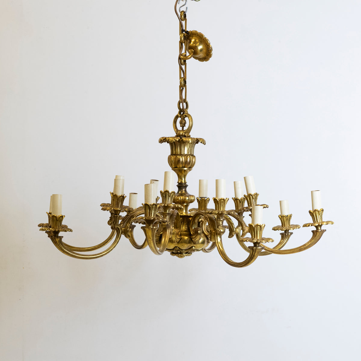 Antique Early 19th Century Gilded Brass Chandelier | The Architectural Forum