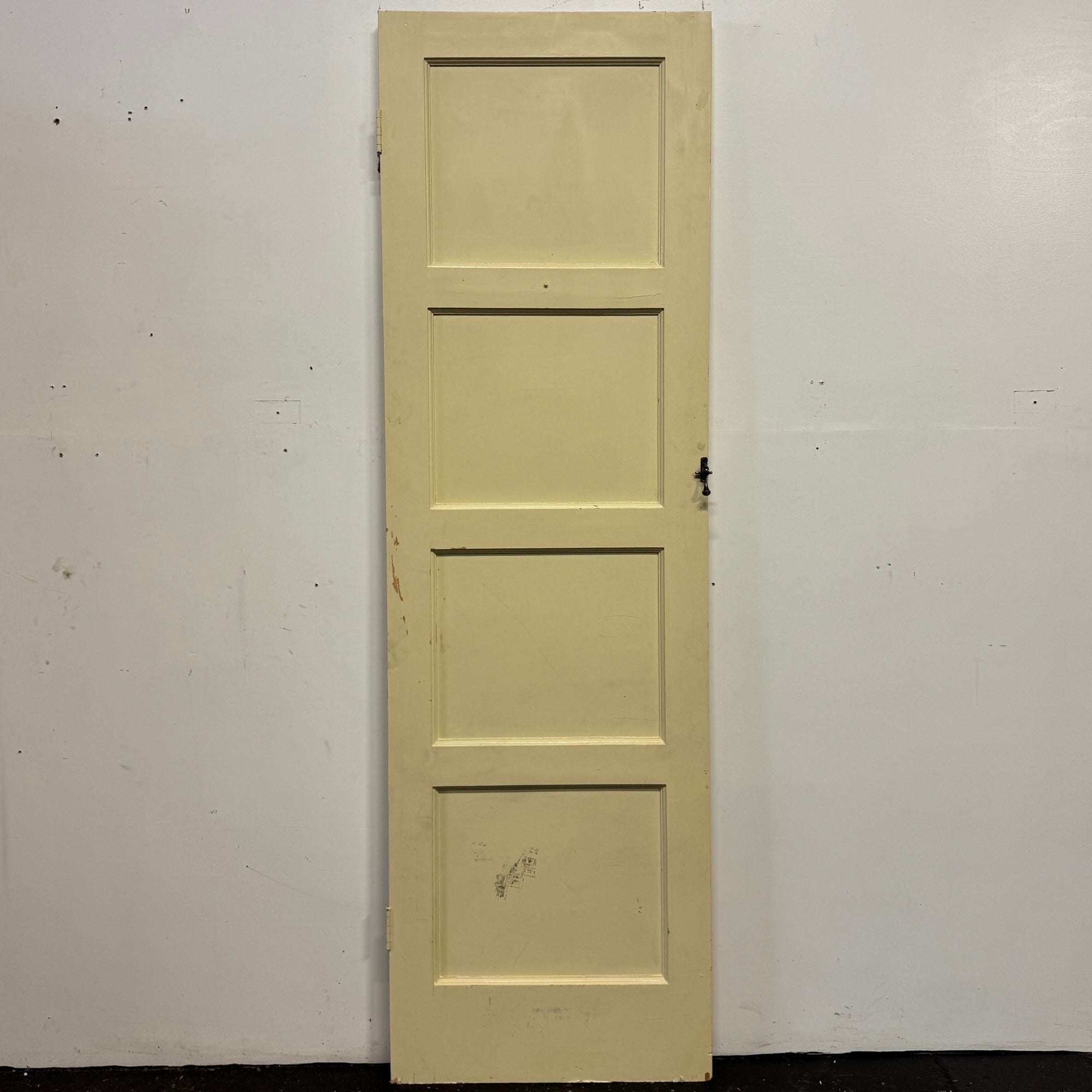 Reclaimed Mid-Century 1950s Four Panel Door 198.5cm x 60.5cm | The Architectural Forum
