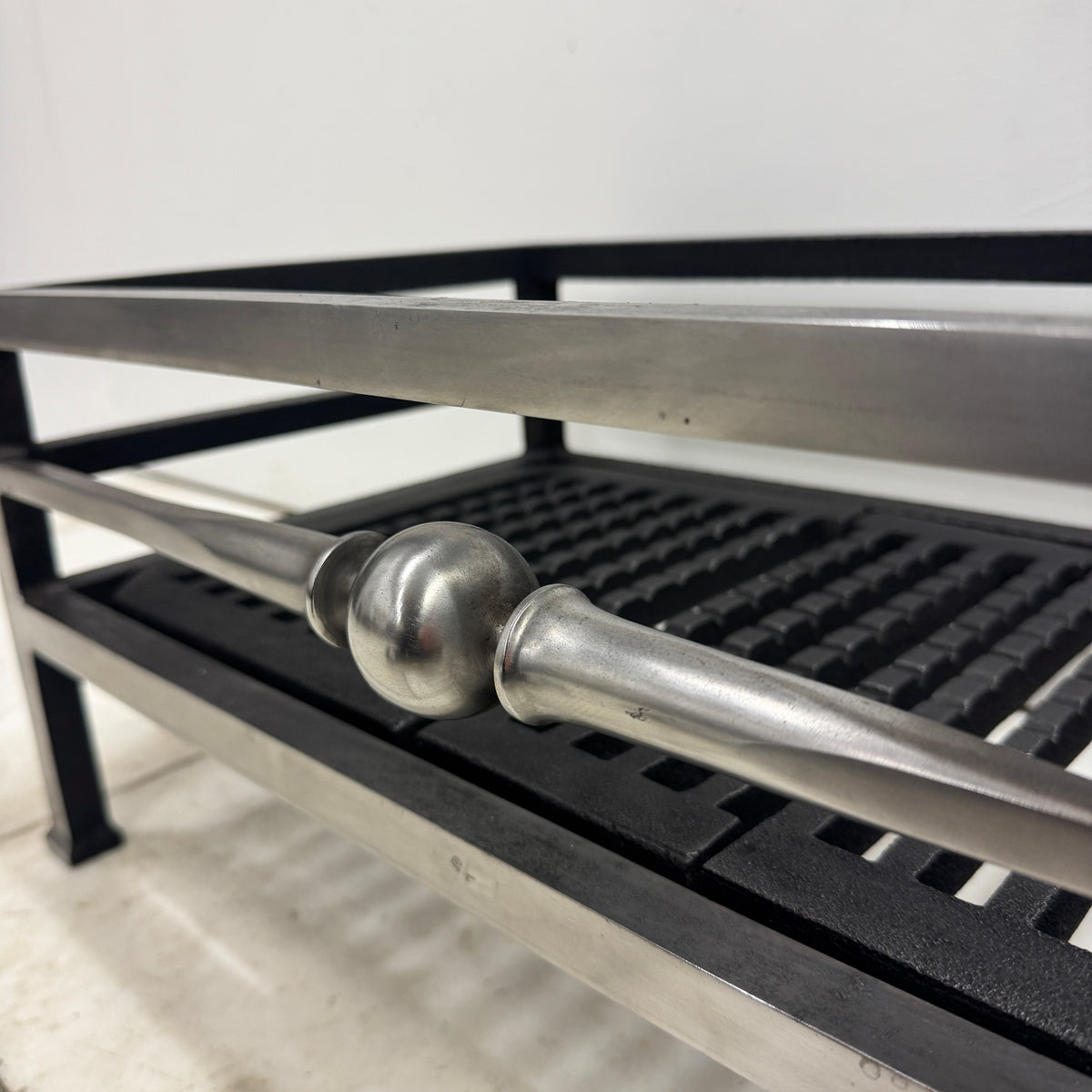 Reclaimed Steel & Cast Iron Byron Freestanding Fire Basket