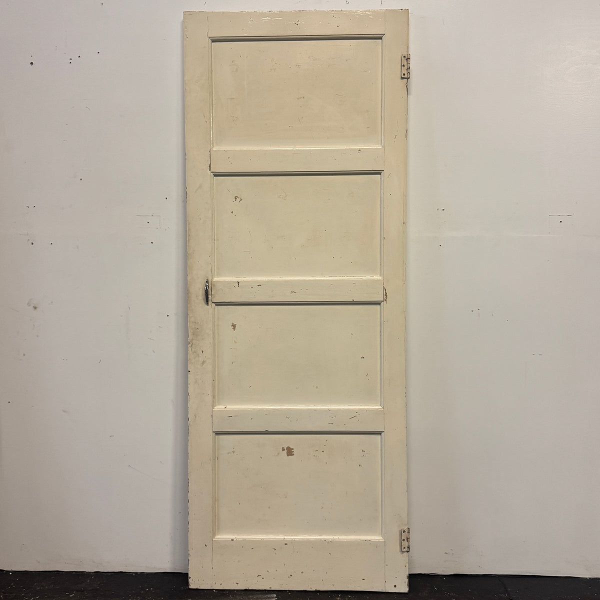 Reclaimed Mid-Century 1950s Four Panel Door 197cm x 75.5cm | The Architectural Forum