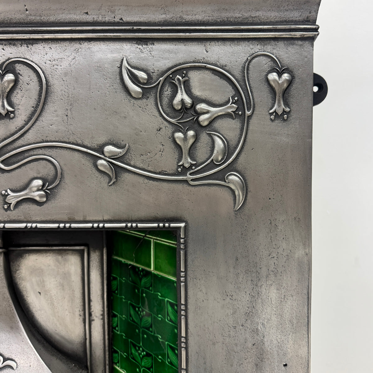 Antique Cast Iron Art Nouveau Combination Fireplace | The Architectural Forum