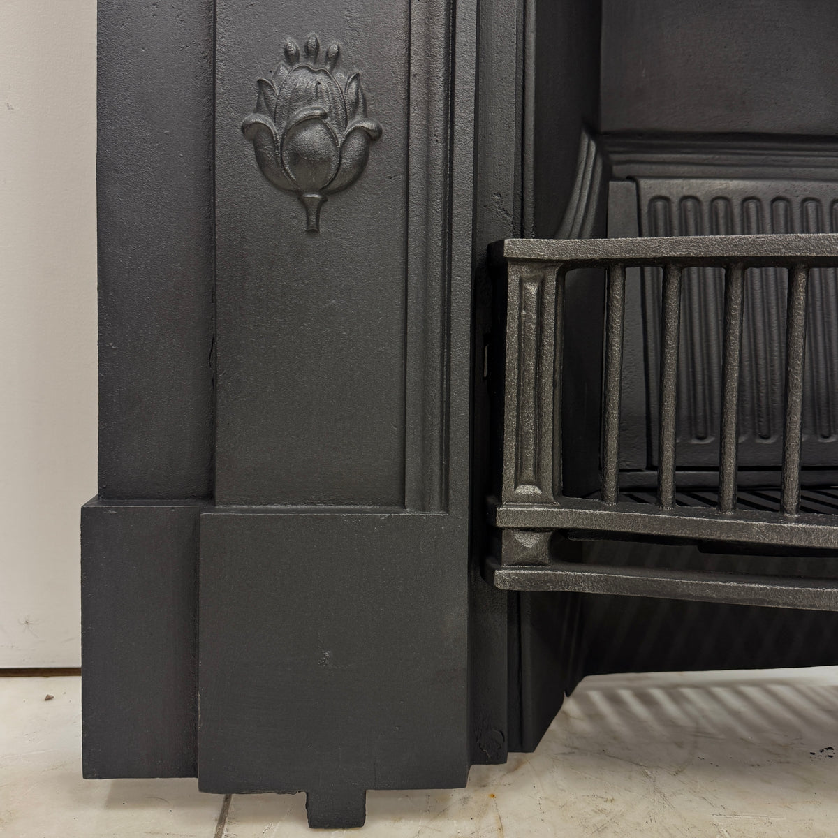 Antique Tiled Cast Iron Combination Fireplace | The Architectural Forum