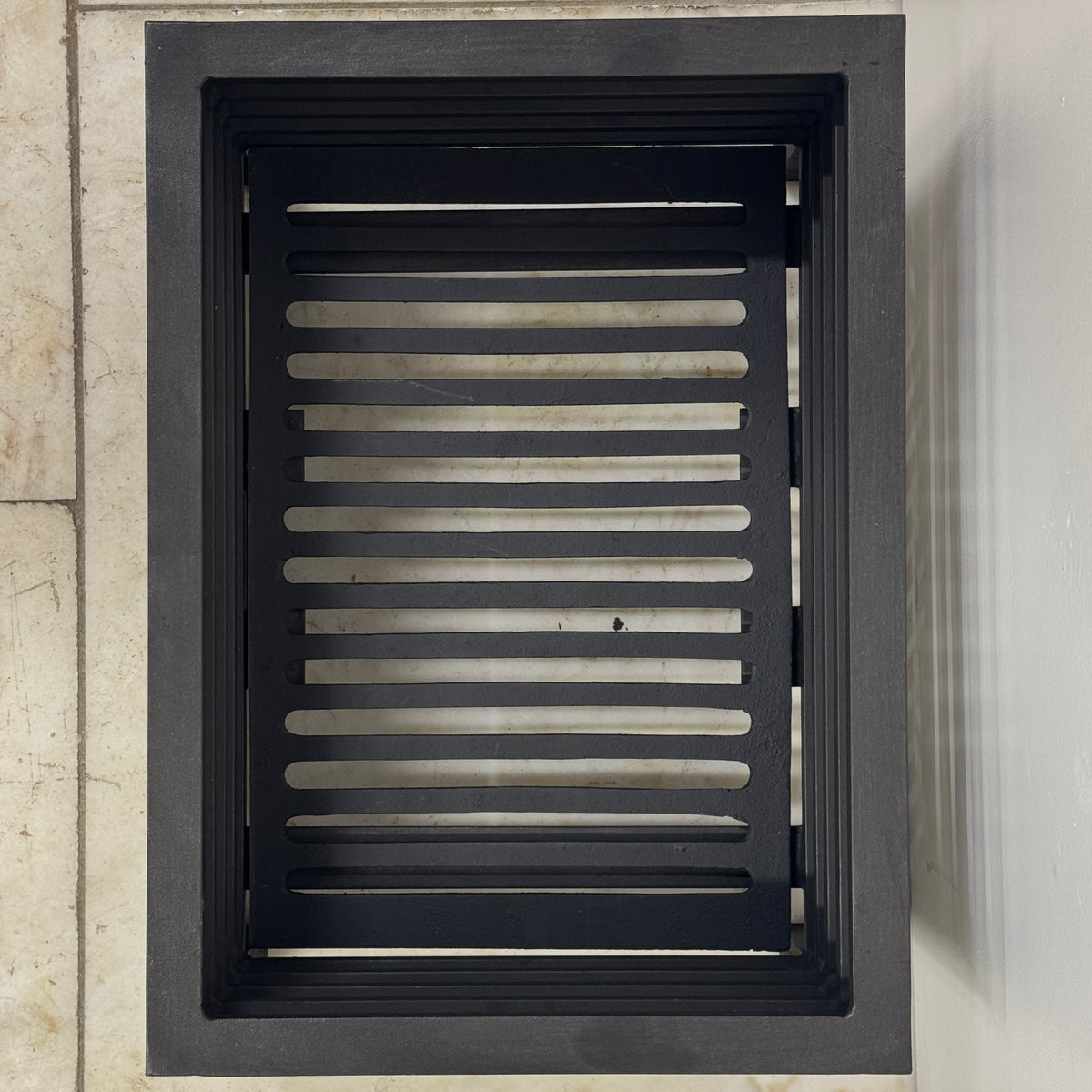 Reclaimed Cast Iron Fire Basket With Ash Pan Cover