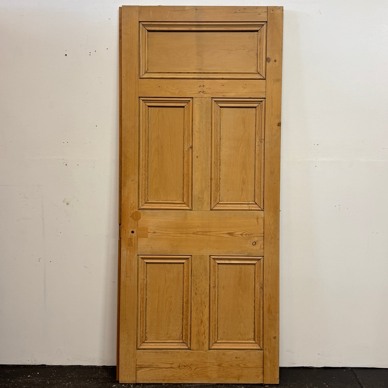 Antique Stripped Five Panel Door 206cm x 90cm | The Architectural Forum