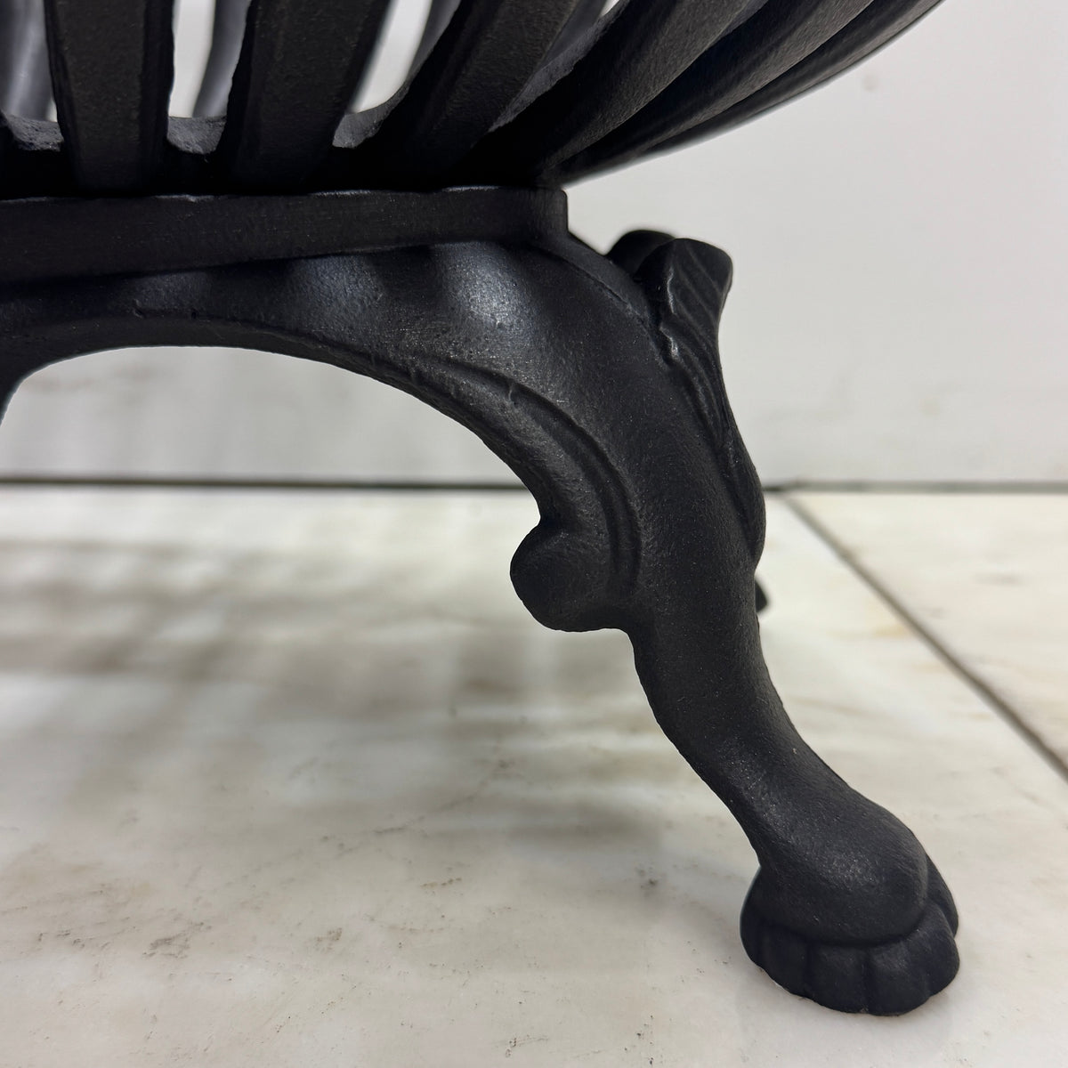 Reclaimed Oval Cast Iron Fire Basket | The Architectural Forum