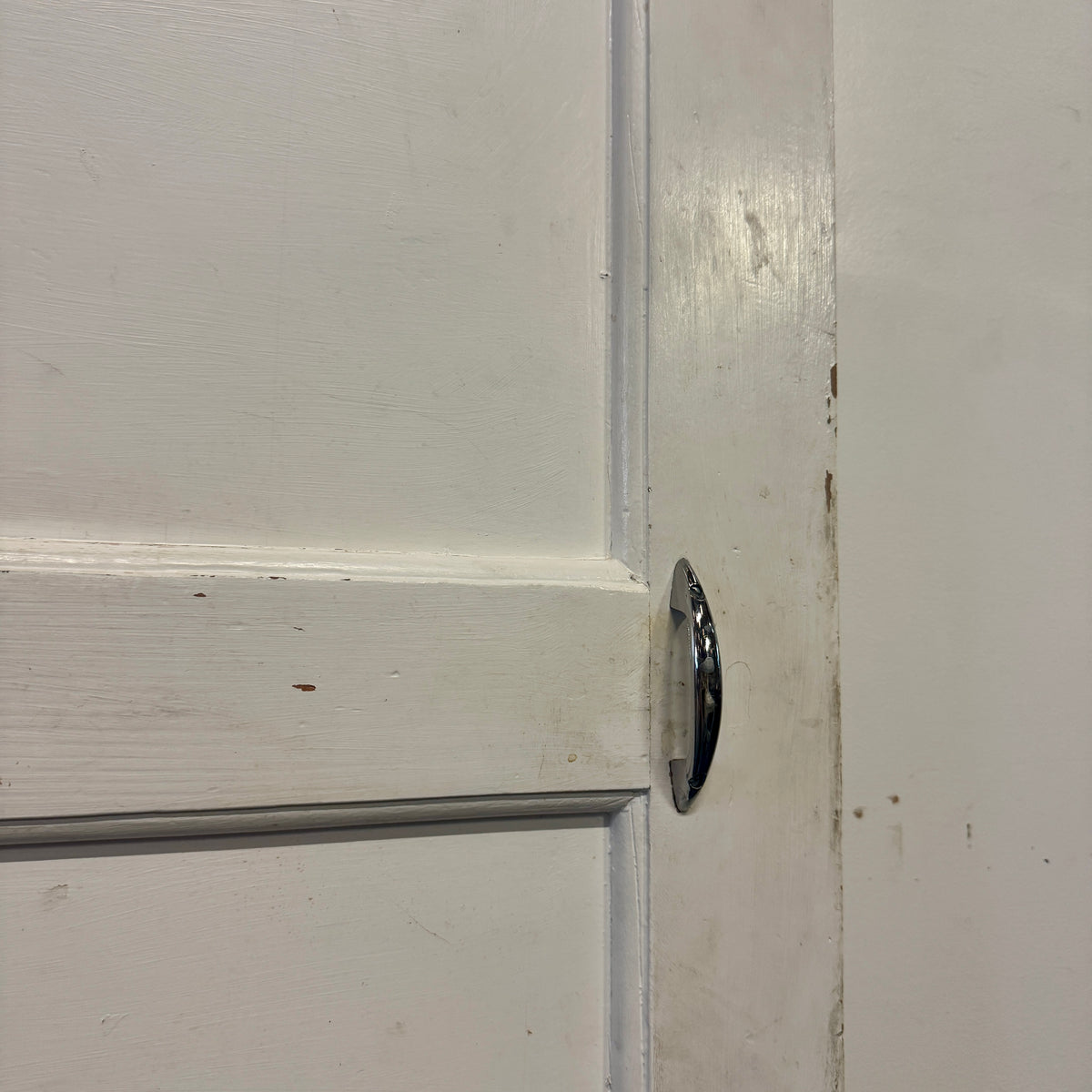 Reclaimed Mid-Century 1950s Four Panel Door 197cm x 75.5cm | The Architectural Forum