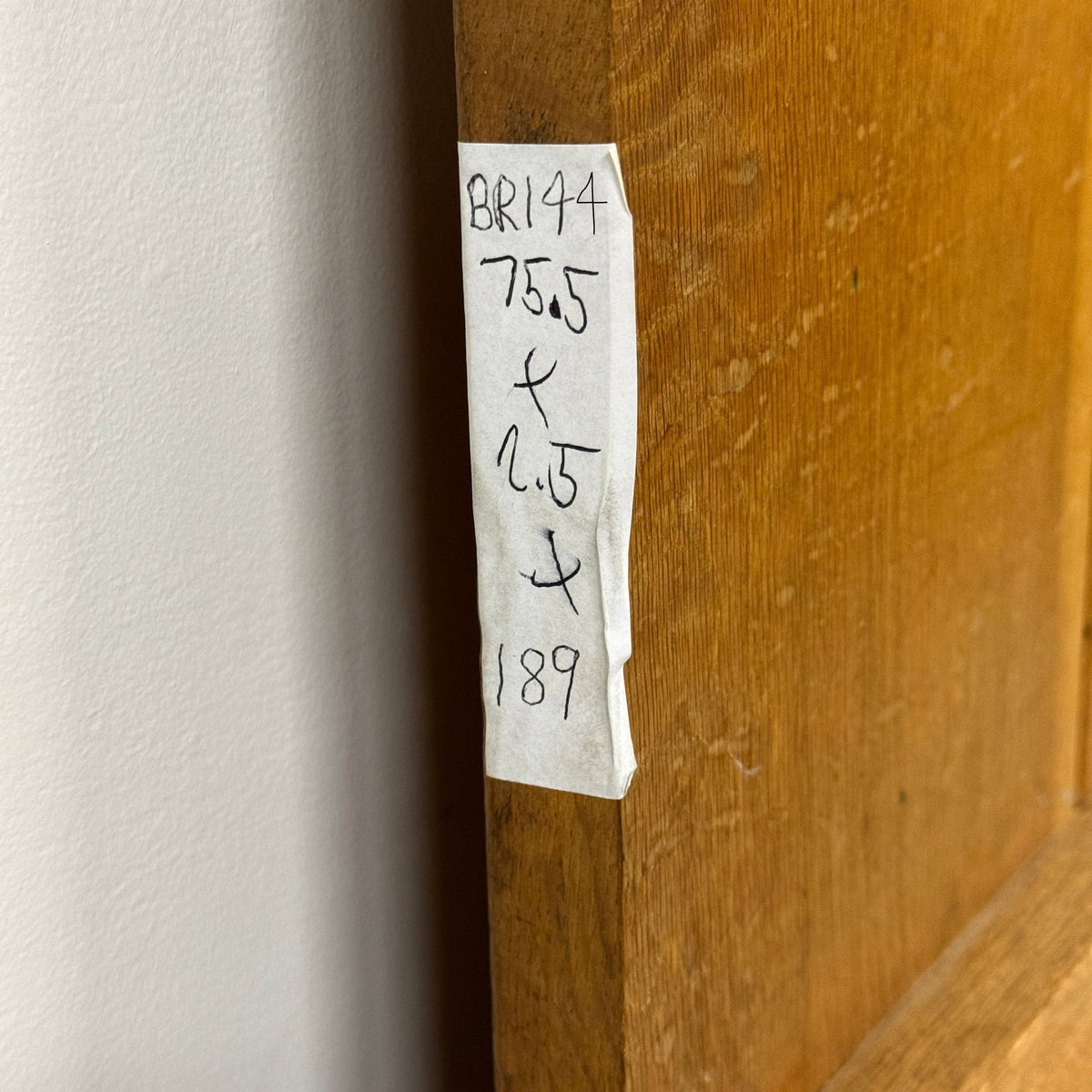 Antique Victorian Pine Latch Door - 189cm x 75.5cm x 2.5cm | The Architectural Forum