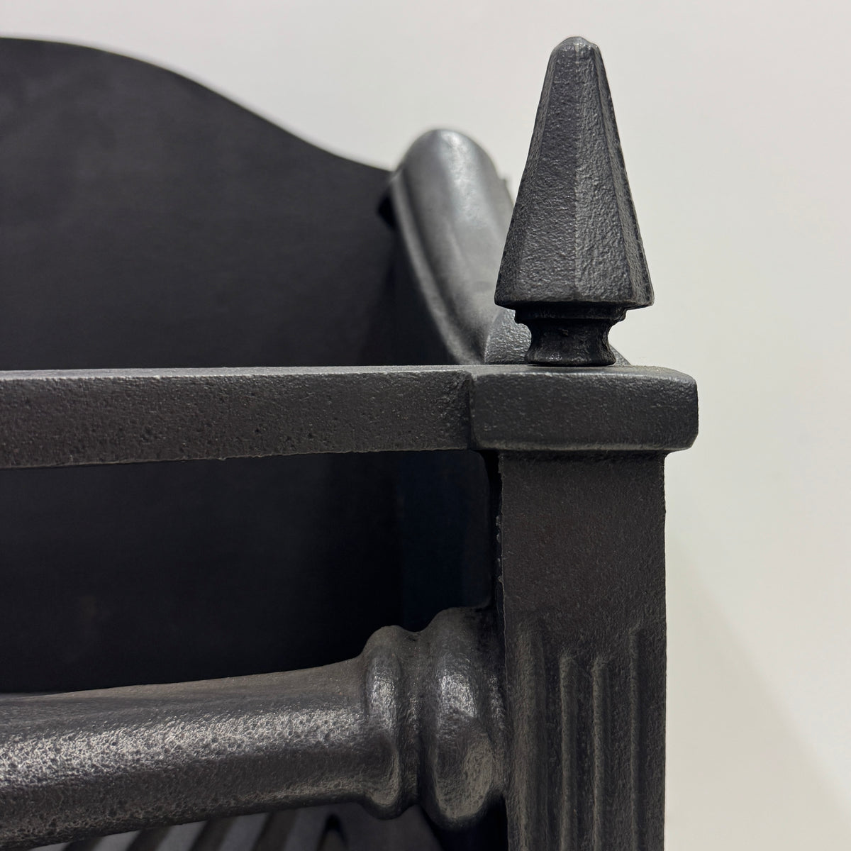 Reclaimed Cast Iron Fire Basket With Finials | The Architectural Forum