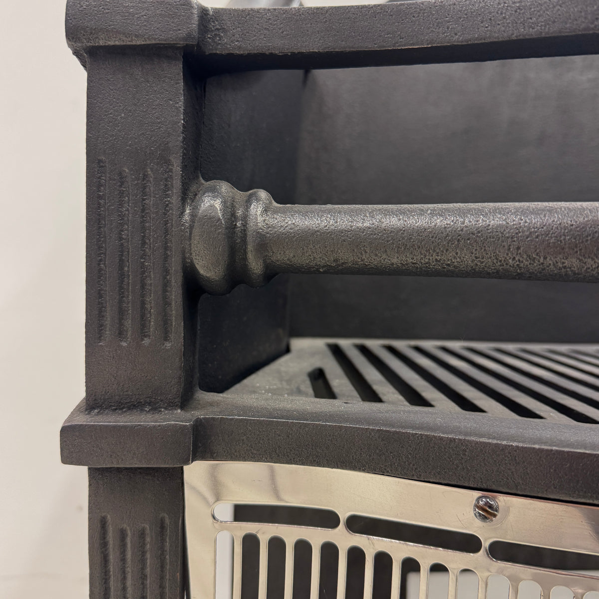 Reclaimed Cast Iron Fire Basket With Finials | The Architectural Forum