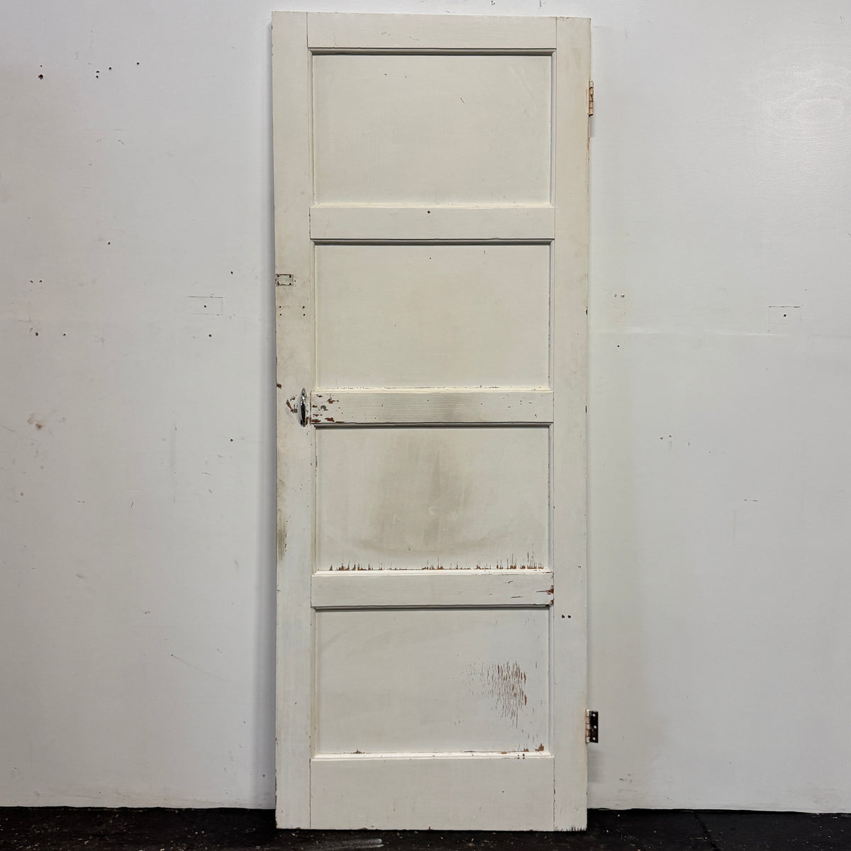 Reclaimed Mid-Century 1950s Four Panel Door 196.5cm x 75.5cm | The Architectural Forum