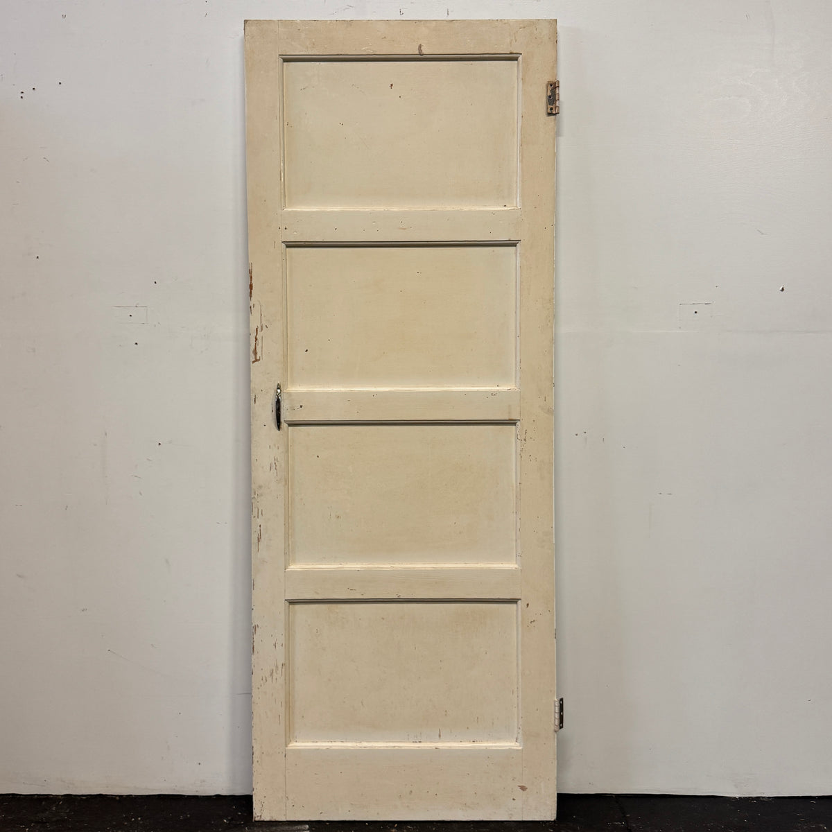 Reclaimed Mid-Century 1950s Four Panel Door 198cm x 76cm | The Architectural Forum