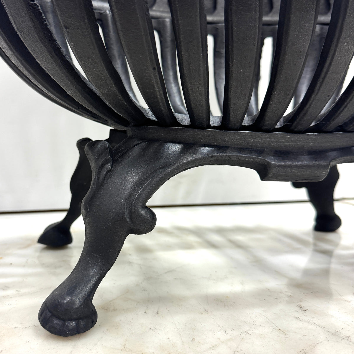 Reclaimed Oval Cast Iron Fire Basket | The Architectural Forum