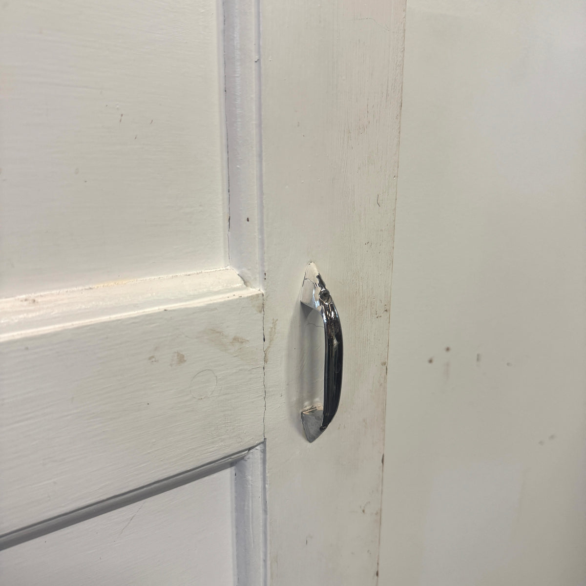 Reclaimed Mid-Century 1950s Four Panel Door 197cm x 76cm | The Architectural Forum