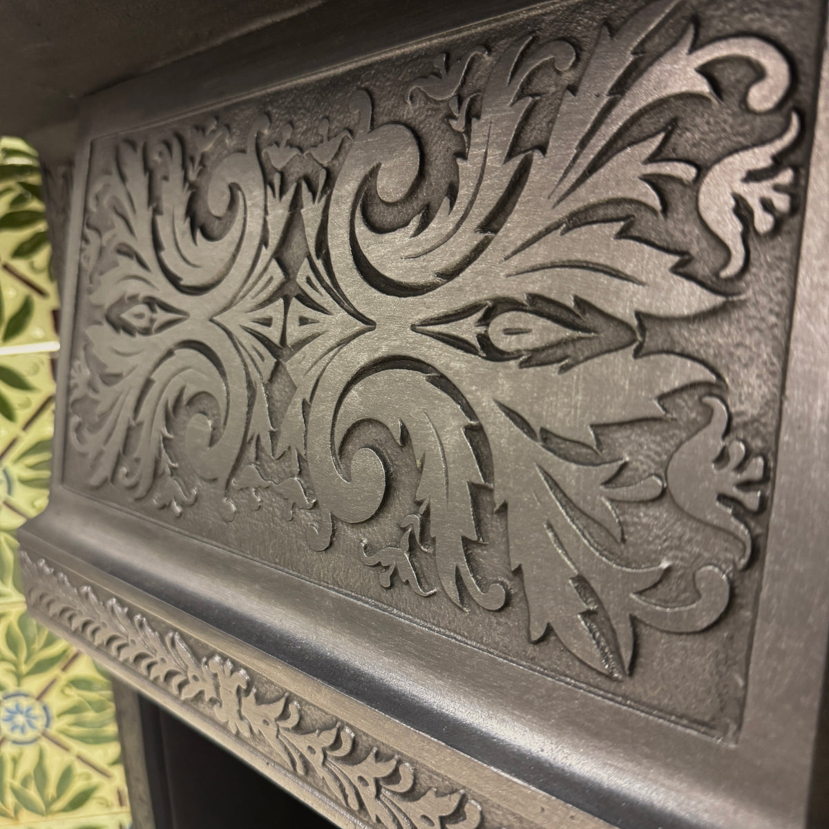 Antique Victorian Fireplace Insert With Josiah Wedgwood Tiles | The Architectural Forum