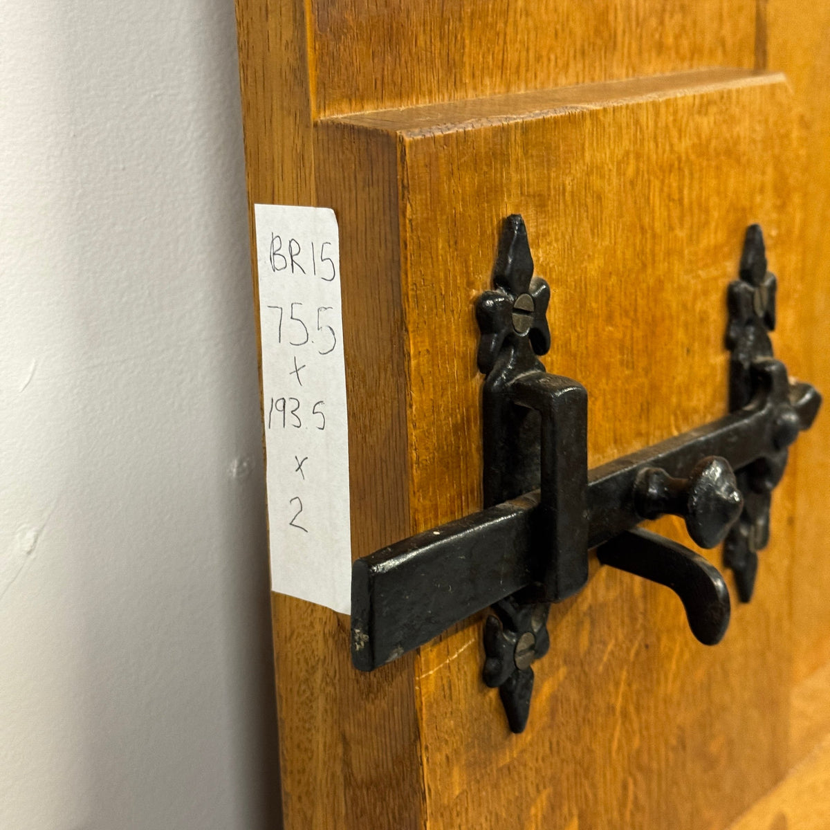Antique Victorian Pine Latch Door - 193.5cm x 75.5cm x 2cm | The Architectural Forum