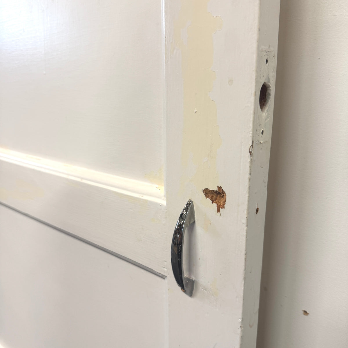 Reclaimed Mid-Century 1950s Four Panel Door 196.5cm x 75.5cm | The Architectural Forum