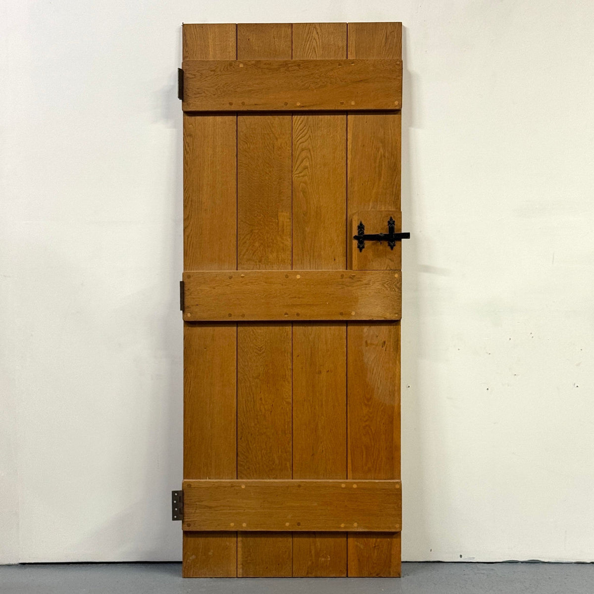 Antique Victorian Pine Latch Door - 191cm x 75.5cm x 2cm | The Architectural Forum