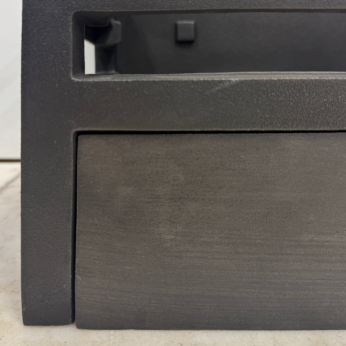 Reclaimed Cast Iron Fire Basket with Backplate