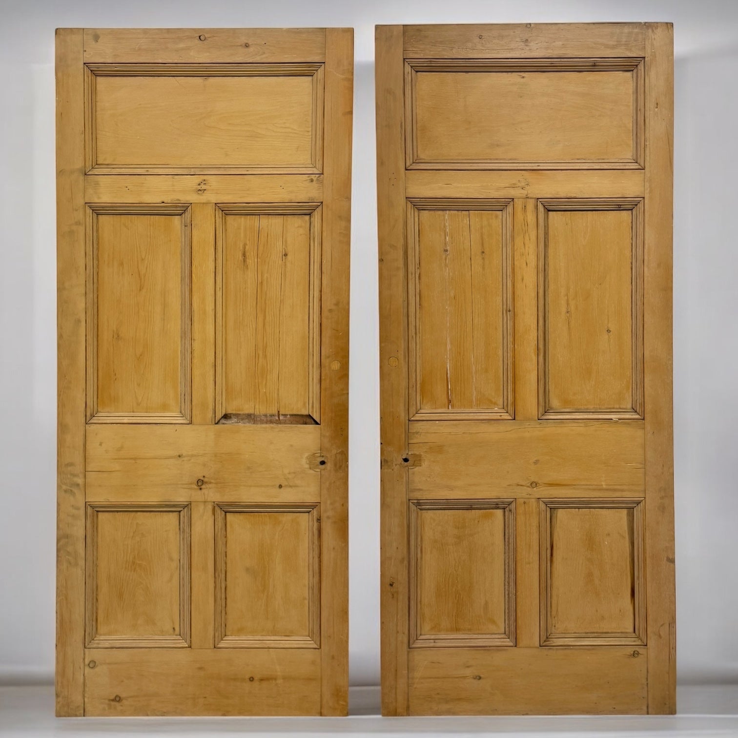 Antique 5 Panel Stripped Door 217.5cm x 93.5cm | The Architectural Forum