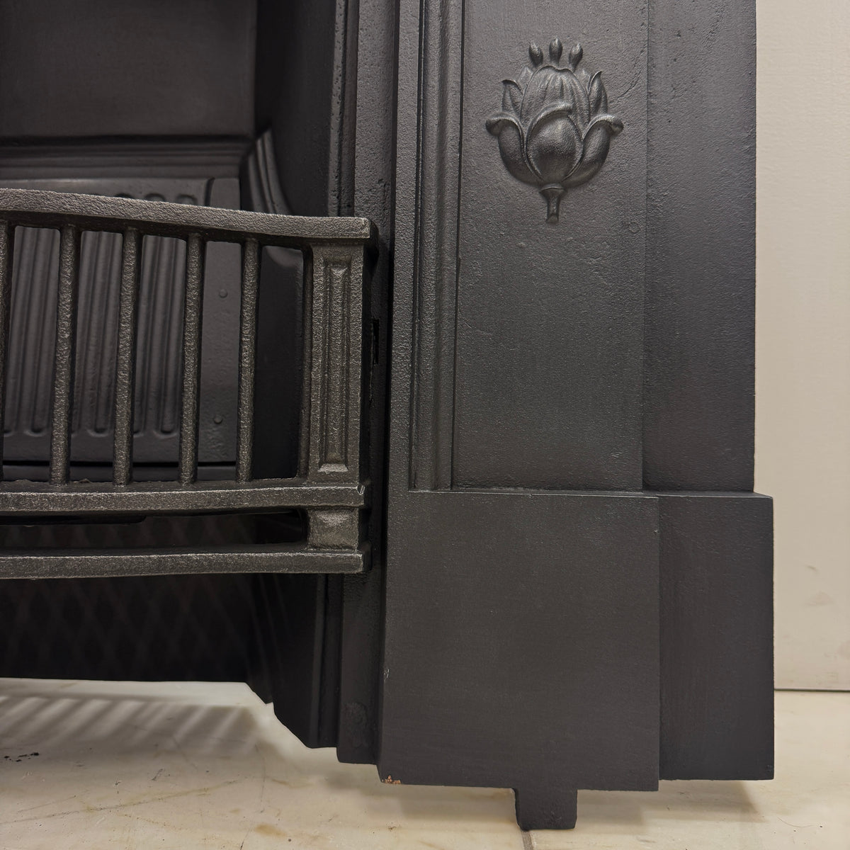 Antique Tiled Cast Iron Combination Fireplace | The Architectural Forum