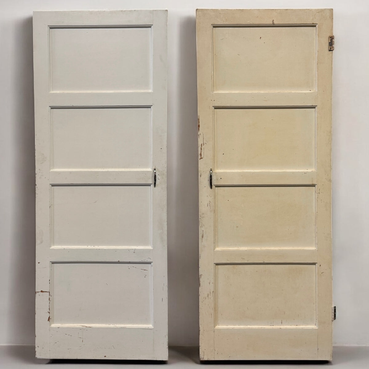 Reclaimed Mid-Century 1950s Four Panel Door 198cm x 76cm | The Architectural Forum