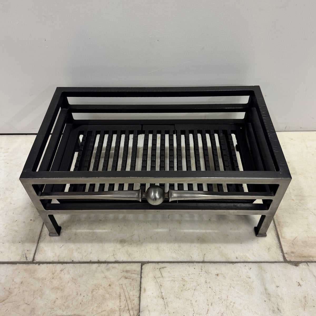 Reclaimed Steel & Cast Iron Byron Freestanding Fire Basket