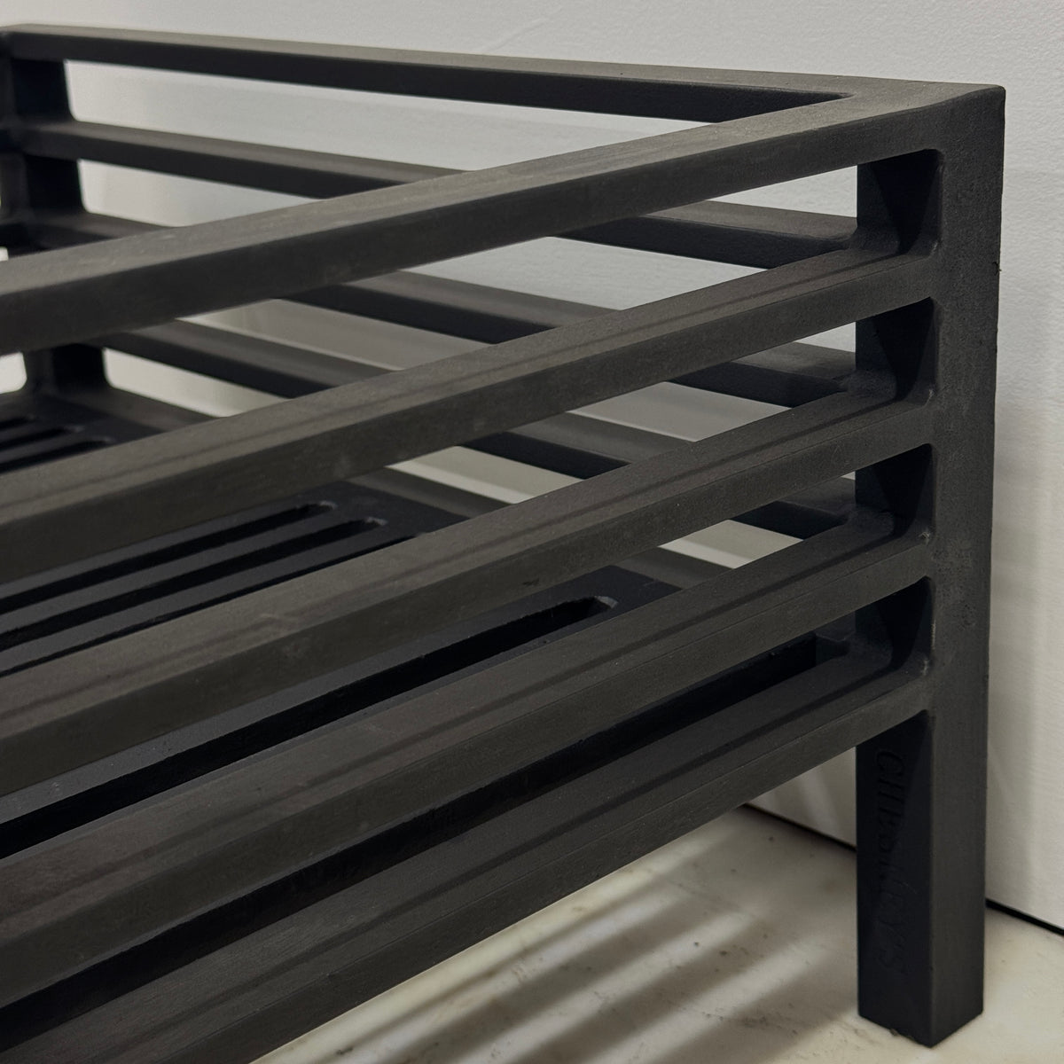 Reclaimed Cast Iron Fire Basket With Ash Pan Cover