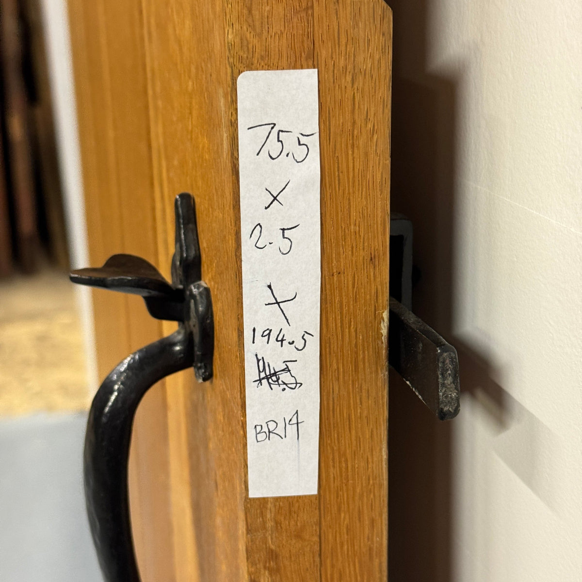 Antique Victorian Pine Latch Door - 194.5cm x 75.5cm x 2.5cm | The Architectural Forum