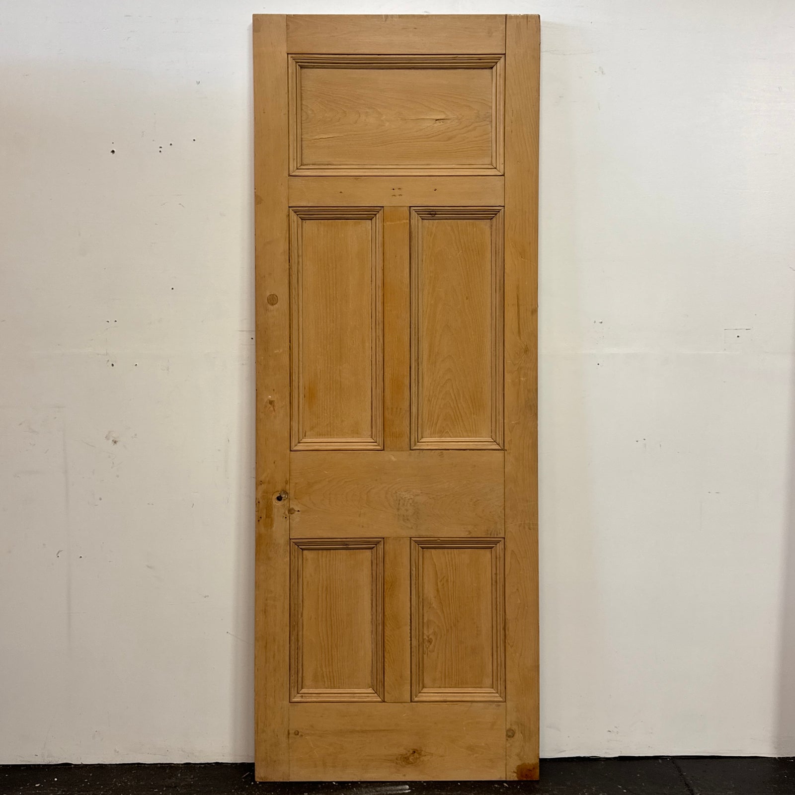 Antique 5 Panel Stripped Door 218.5cm x 81.5cm | The Architectural Forum