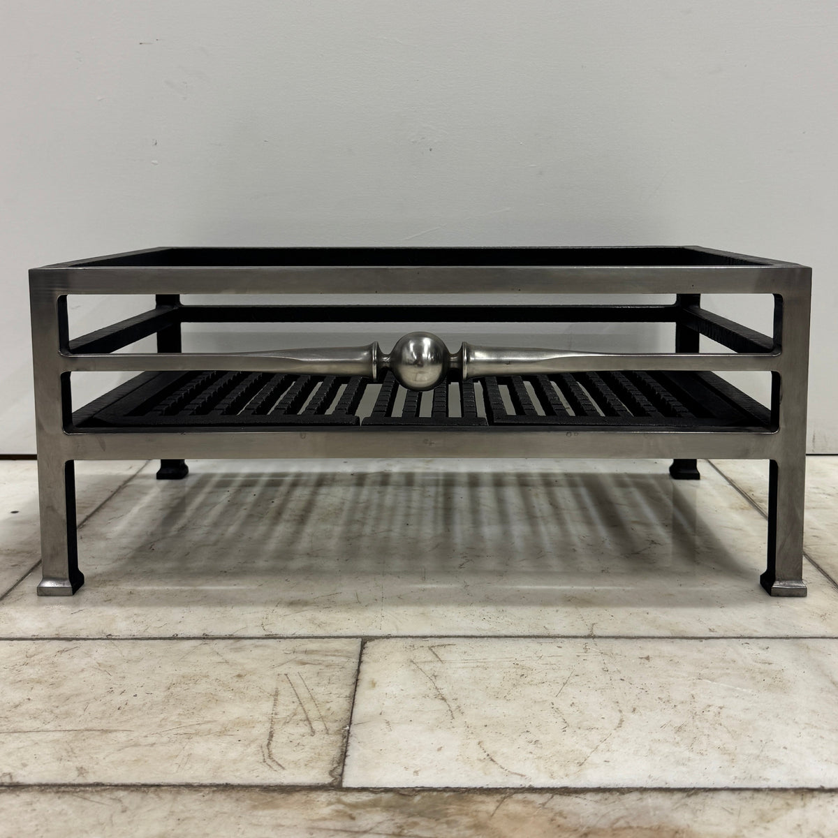 Reclaimed Steel & Cast Iron Byron Freestanding Fire Basket