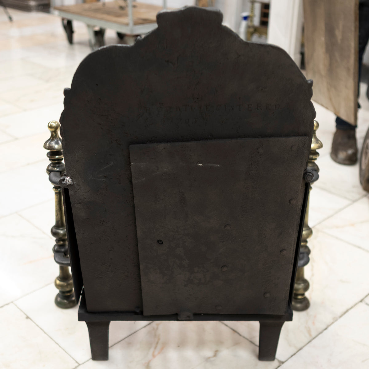 Antique Georgian Fire Basket with Brass Finials | The Architectural Forum