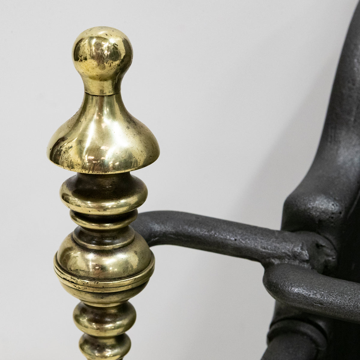 Antique Georgian Fire Basket with Brass Finials | The Architectural Forum