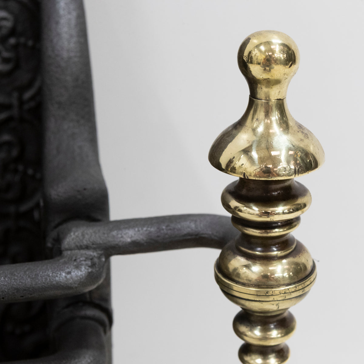 Antique Georgian Fire Basket with Brass Finials | The Architectural Forum