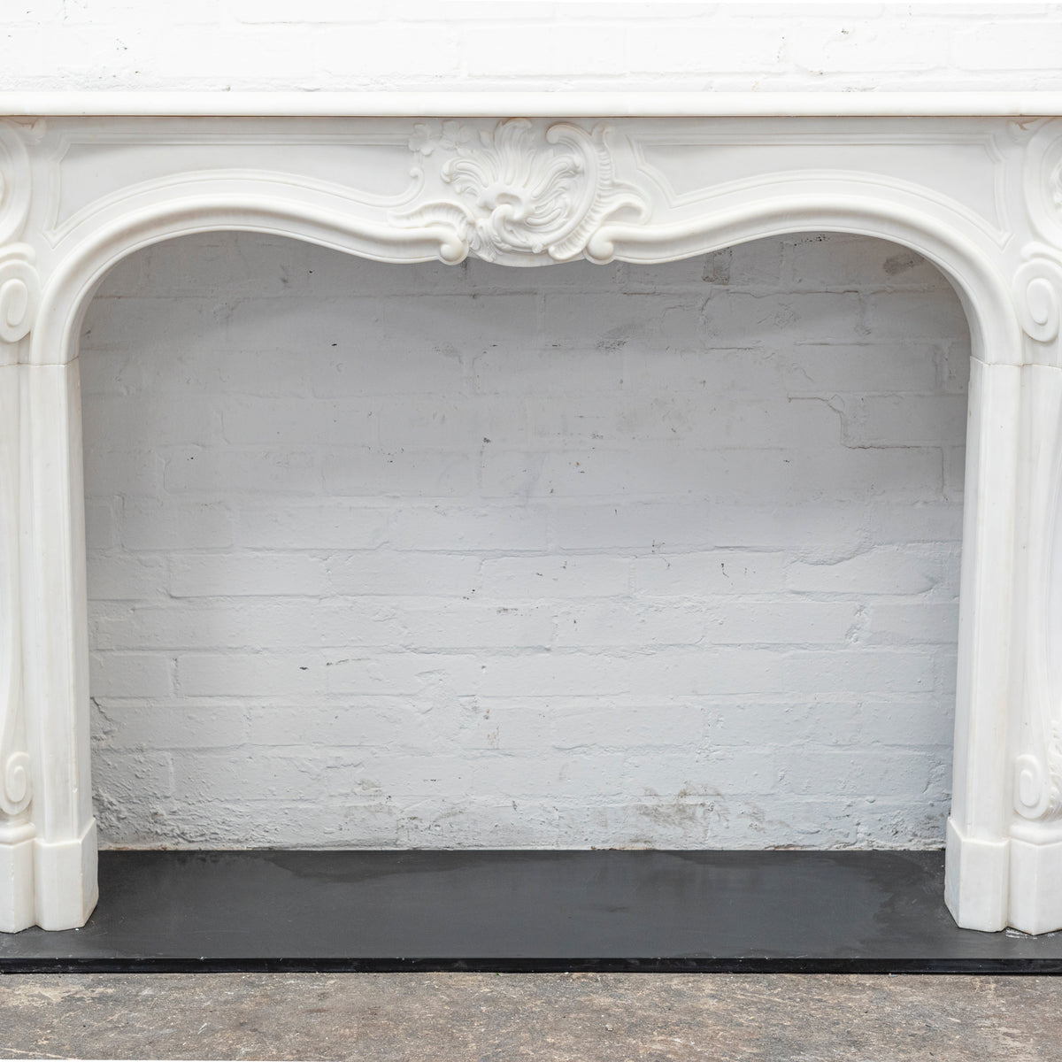 Antique 19th Century Louis XV style French Marble Fireplace | The Architectural Forum