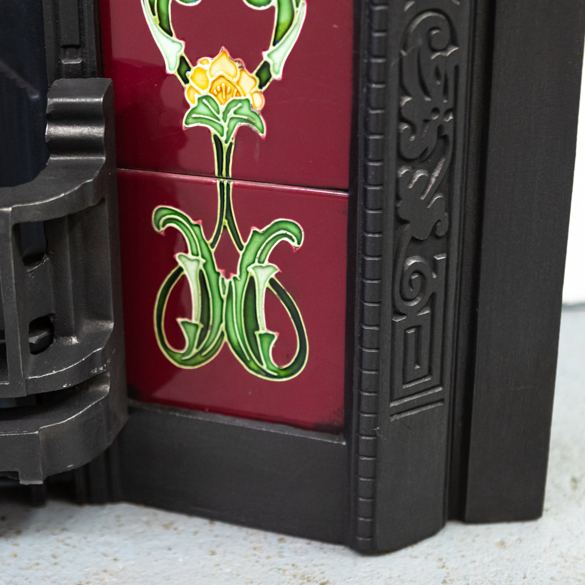 Antique Art Nouveau Tiled Insert