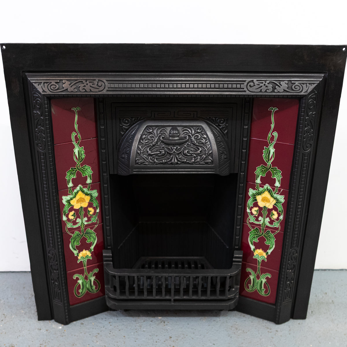Antique Art Nouveau Tiled Insert