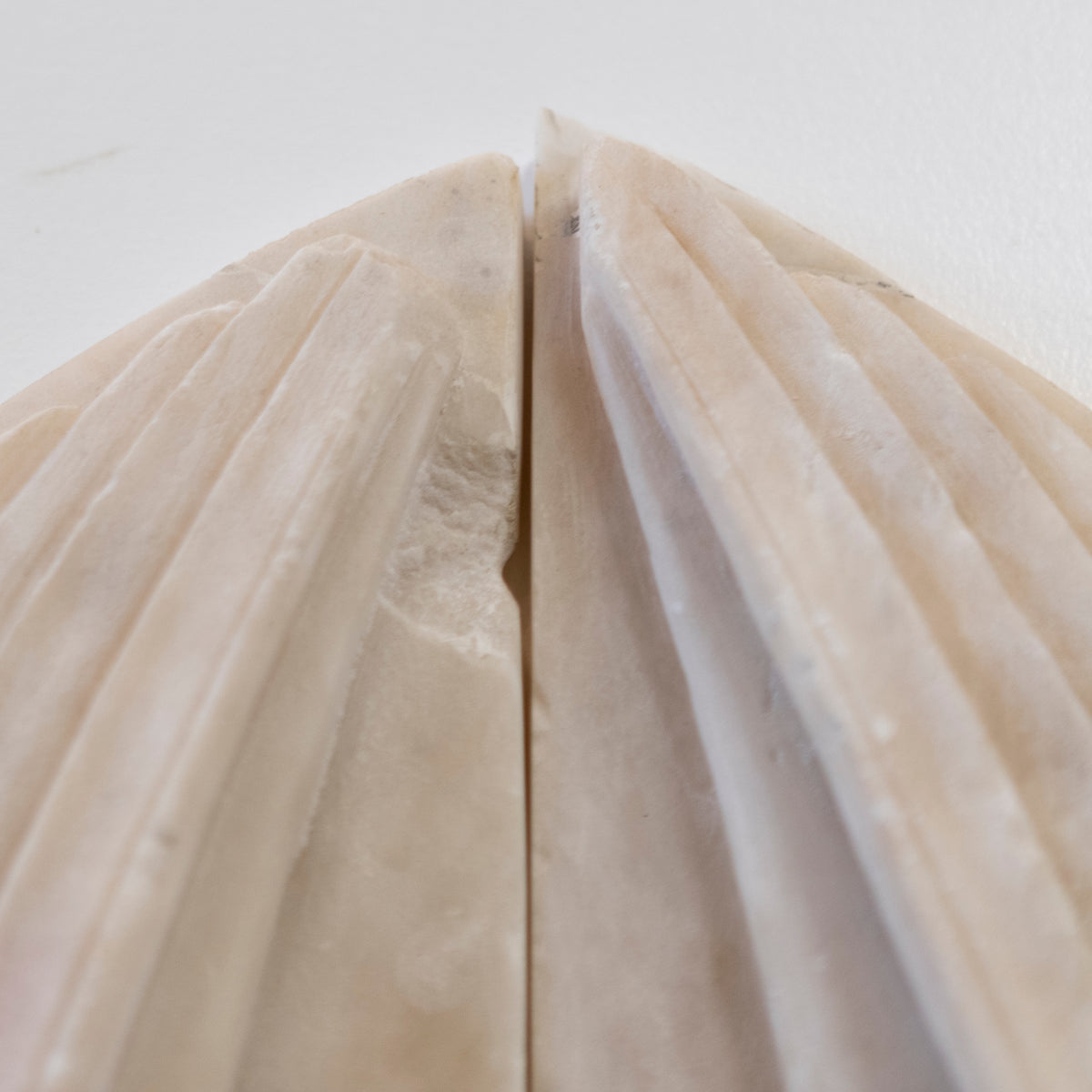 Large Pair of Alabaster Carved Angel Decorative Wall Plaques | The Architectural Forum