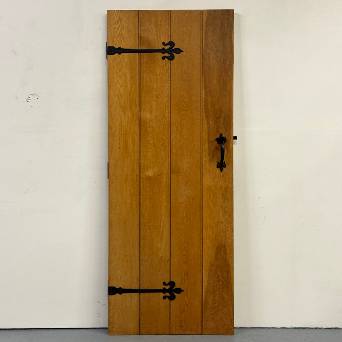 Antique Victorian Pine Latch Door - 195cm x 75.5cm x 2.5cm