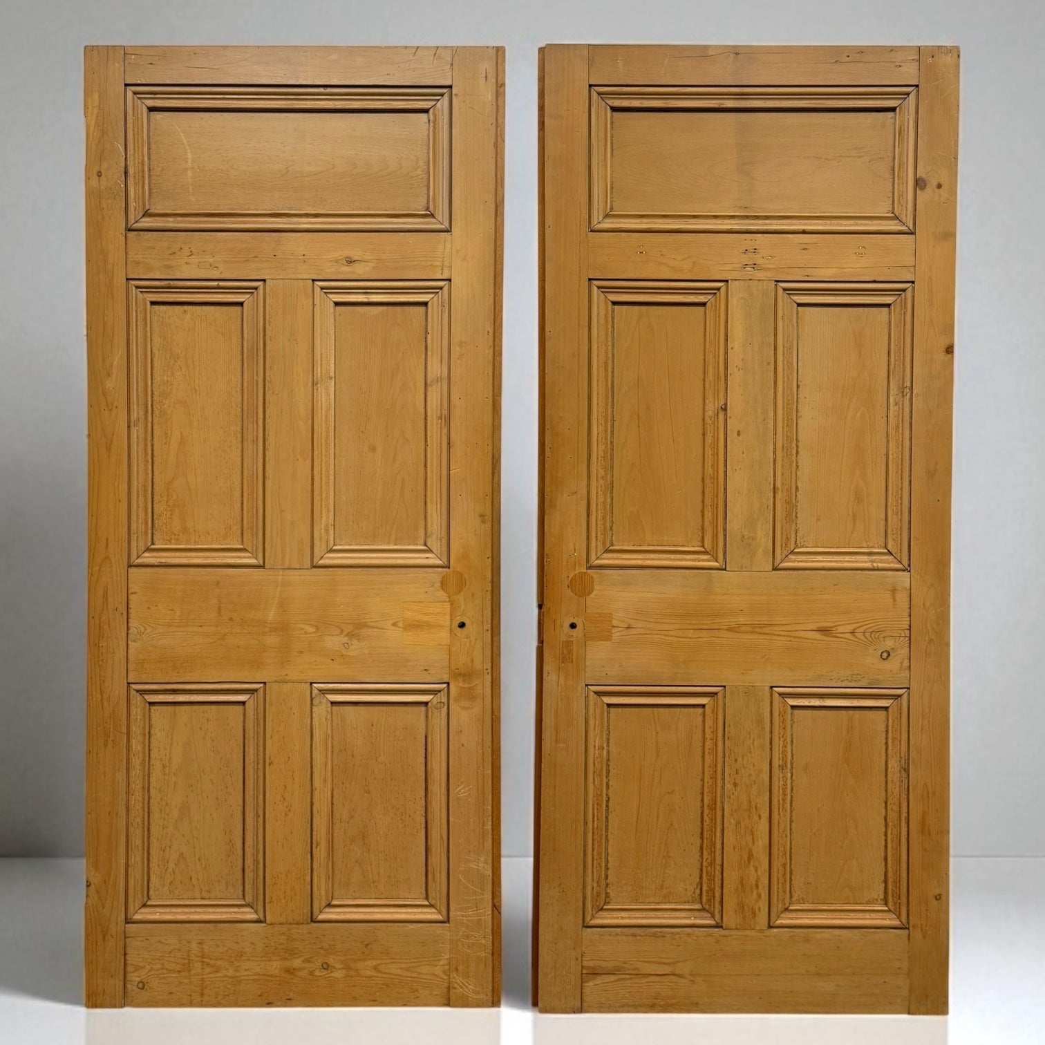 Antique Stripped Five Panel Door 206cm x 90cm | The Architectural Forum