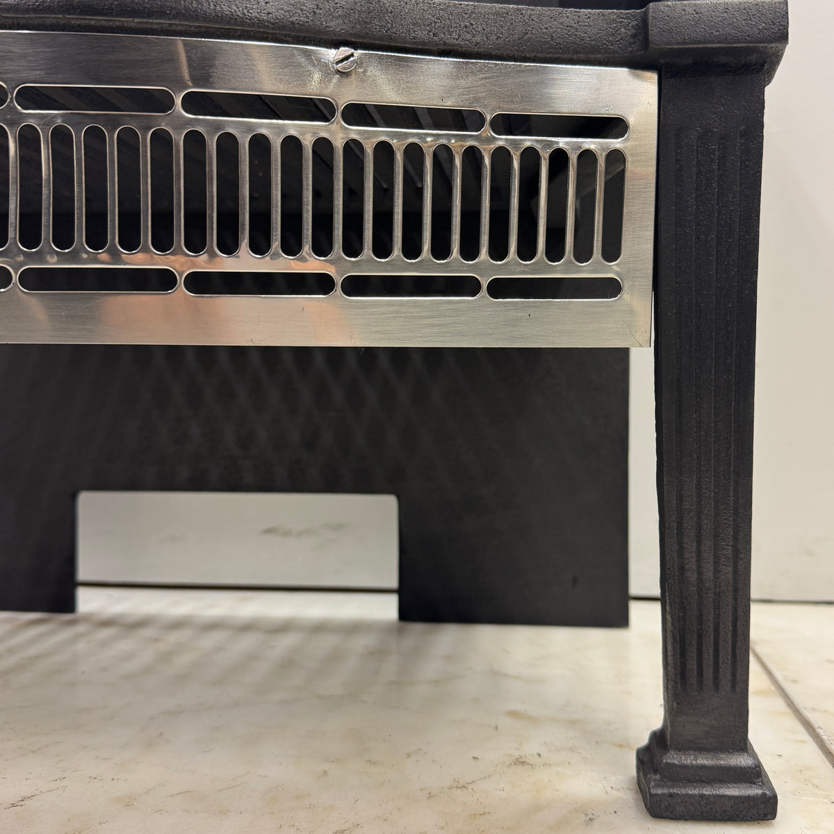 Reclaimed Cast Iron Fire Basket With Finials | The Architectural Forum