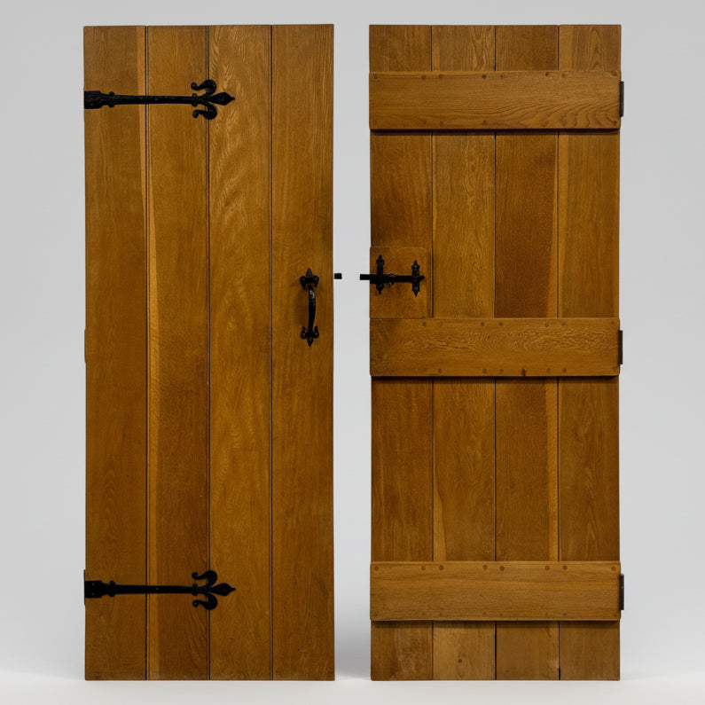 Antique Victorian Pine Latch Door - 193.5cm x 75.5cm x 2cm | The Architectural Forum